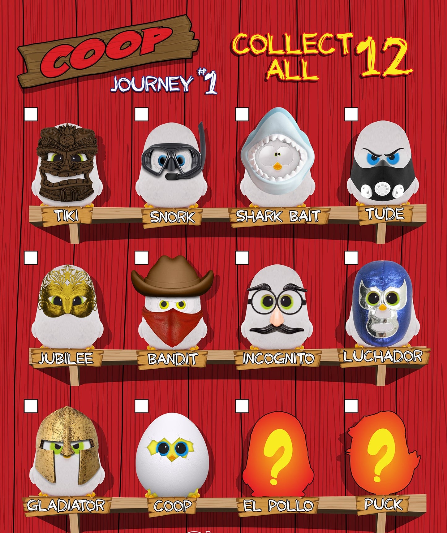 Coop-The Beginning - 480 Keychains in Blind Bags